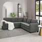 Oversized Velvet Modern Sectional Sofa