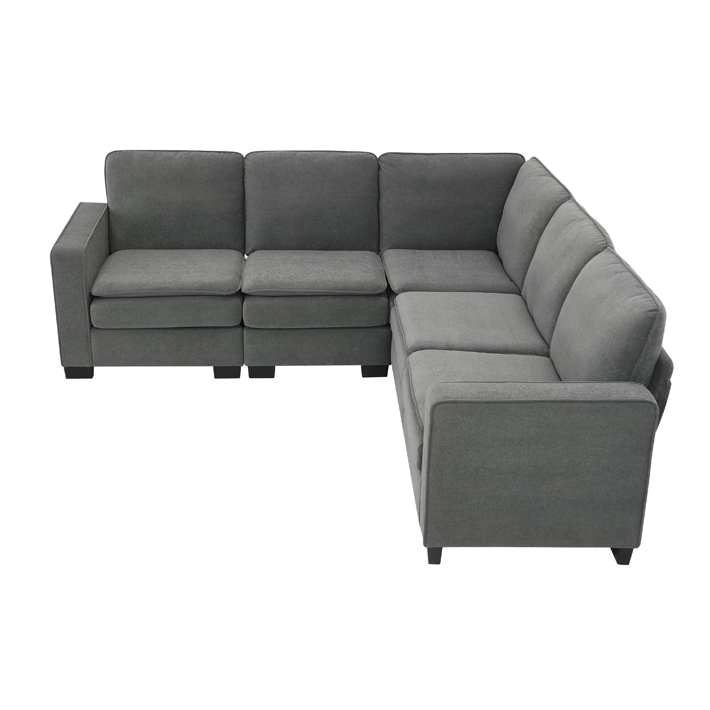 Oversized Velvet Modern Sectional Sofa