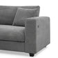 Oversized Corduroy L-Shaped Sectional Sofa with USB Ports & Cup Holders