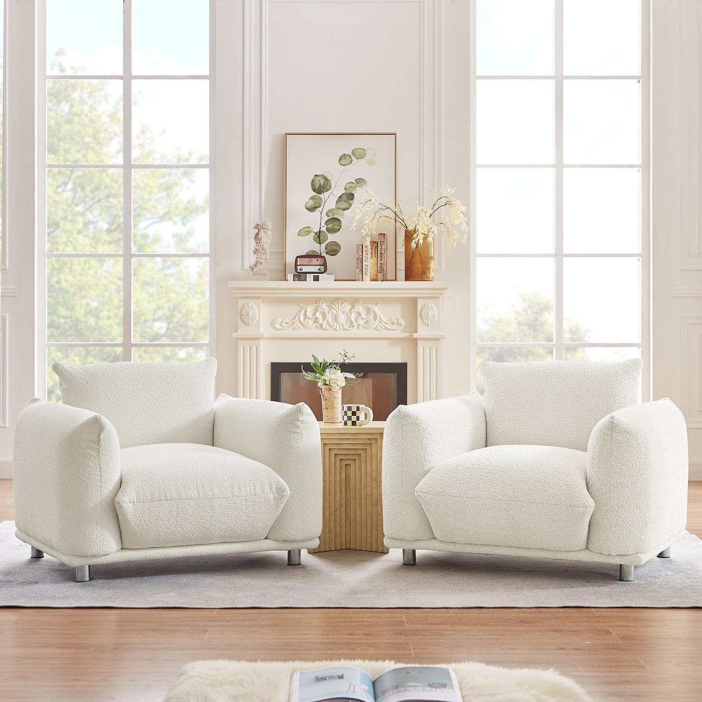 Sherpa Accent Chair Single Sofa