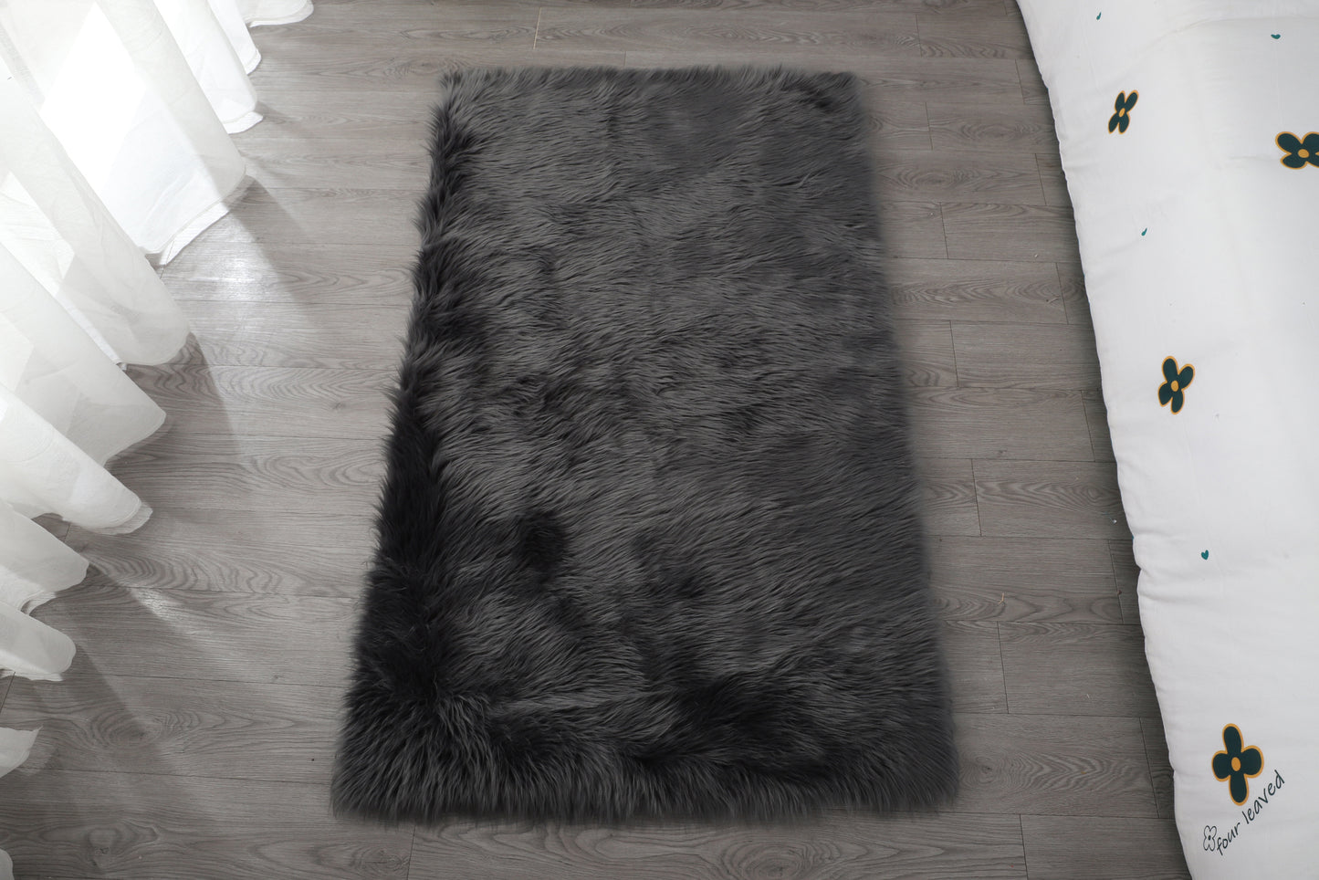 Ultra Soft Fluffy Faux Fur Sheepskin Area Rug