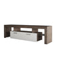 Modern TV Stand with LED Lights for up to 65" TV's with Tempered Glass Shelve