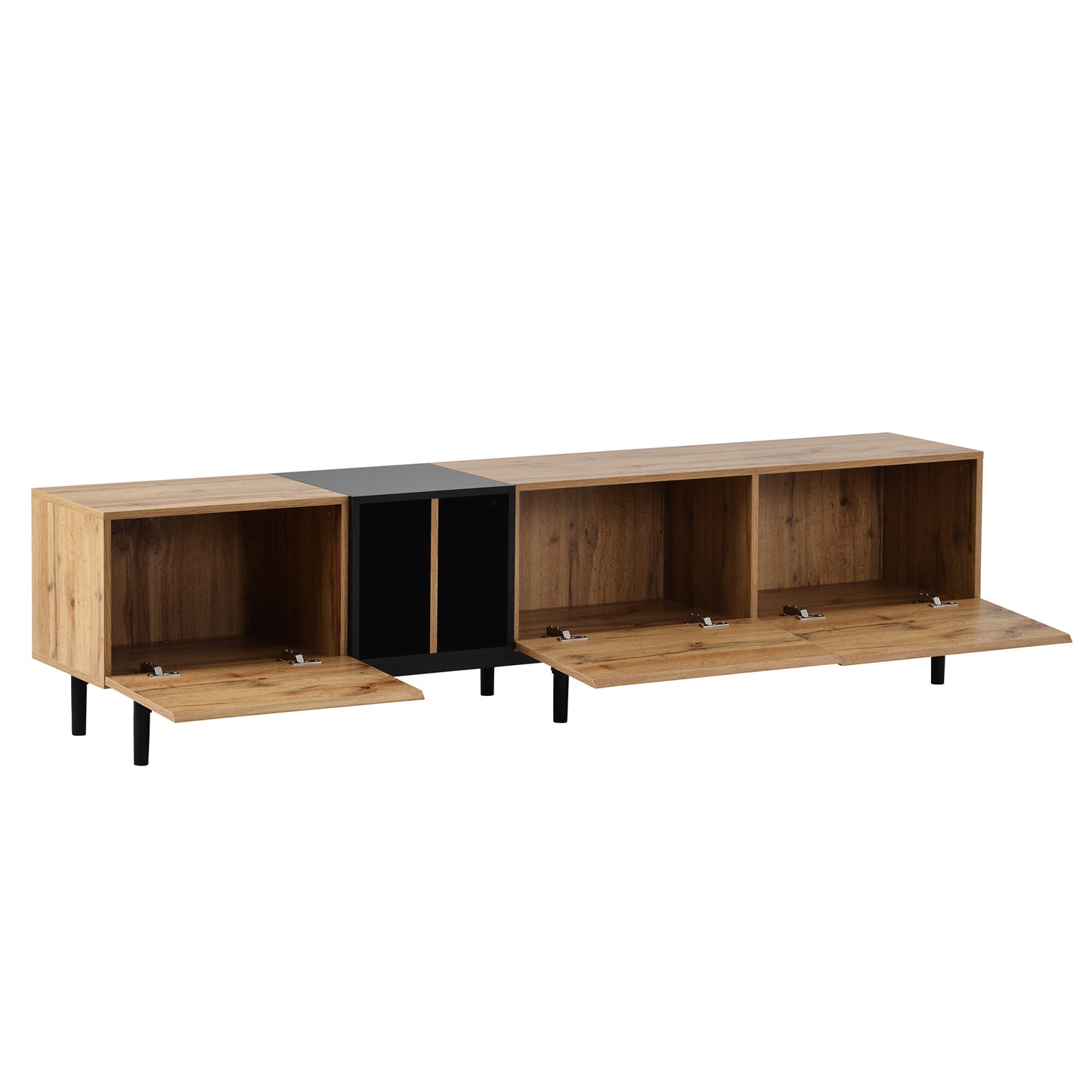 Modern TV Stand with 3 Doors For up To 80'' TV's