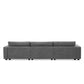 Oversized Corduroy L-Shaped Sectional Sofa with USB Ports & Cup Holders