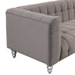 Modern Upholstered Sofa with Solid Wood Legs