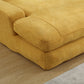 Chenille Fabric 2-Seater Lazy Sofa with 5 Back Pillows