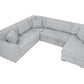 Oversized Corduroy Sectional With USB Charging Ports