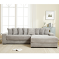 Oversized Corduroy L-Shaped Sofa - 2-Piece Sectional