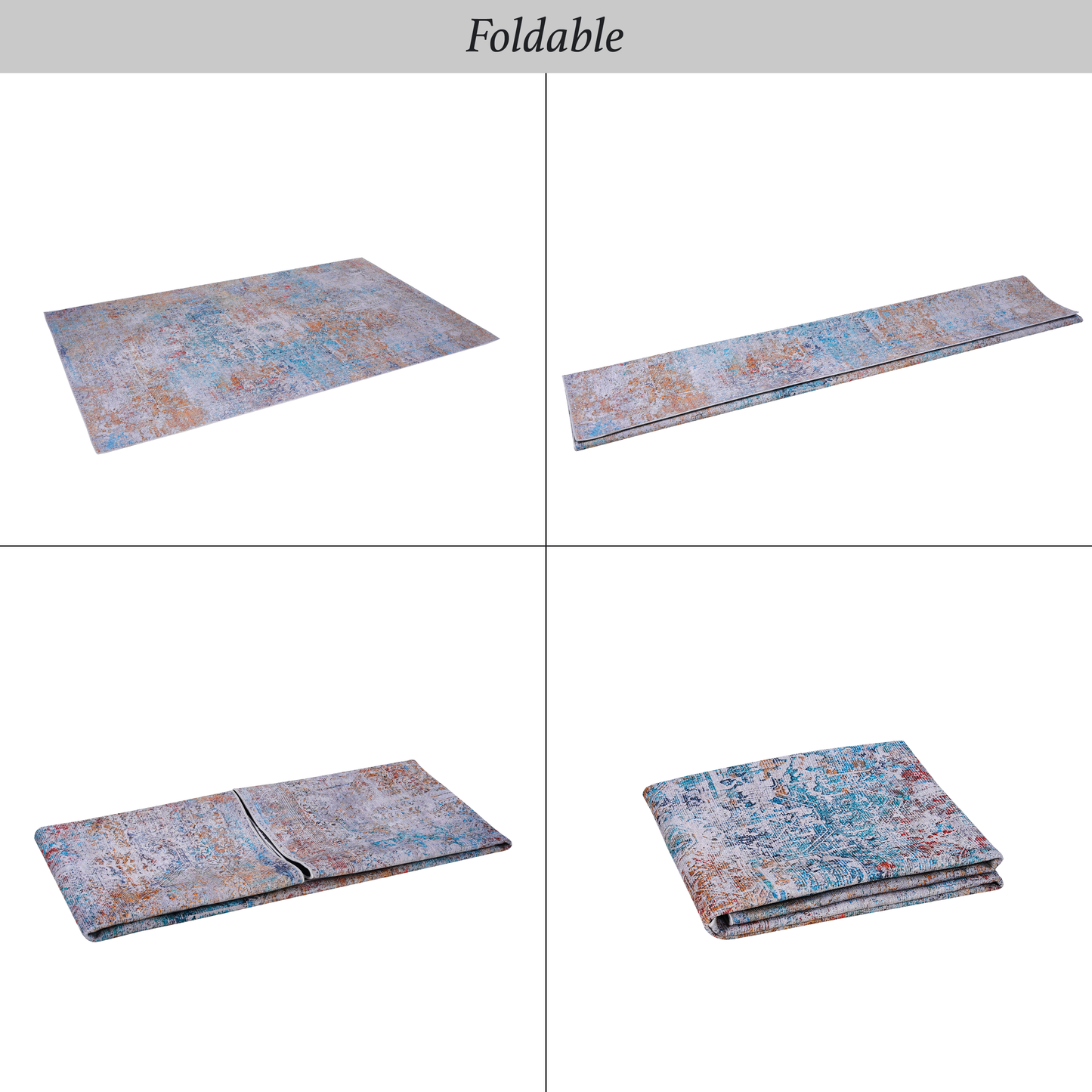 5x8 Low-Pile, Area Rugs - Non-Slip