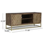 Walnut & Gold TV Stand For up to 53" TV's