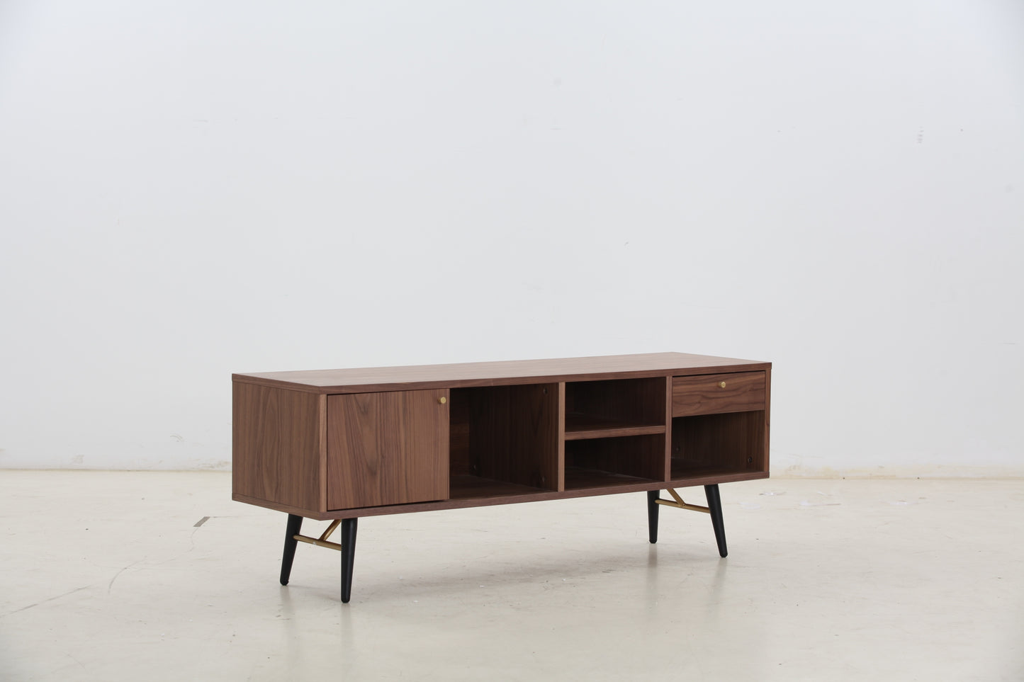 Mid-Century Modern Low Profile Media Console for up to 55" TV's