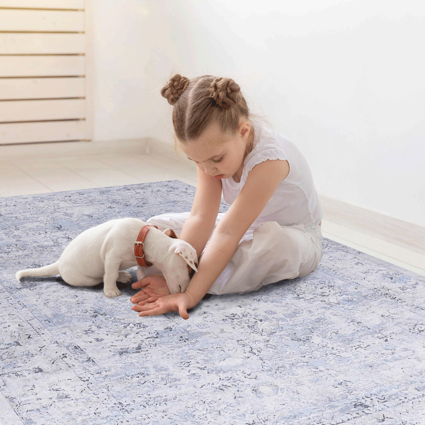 8x10 Washable Low-Pile Area Rug