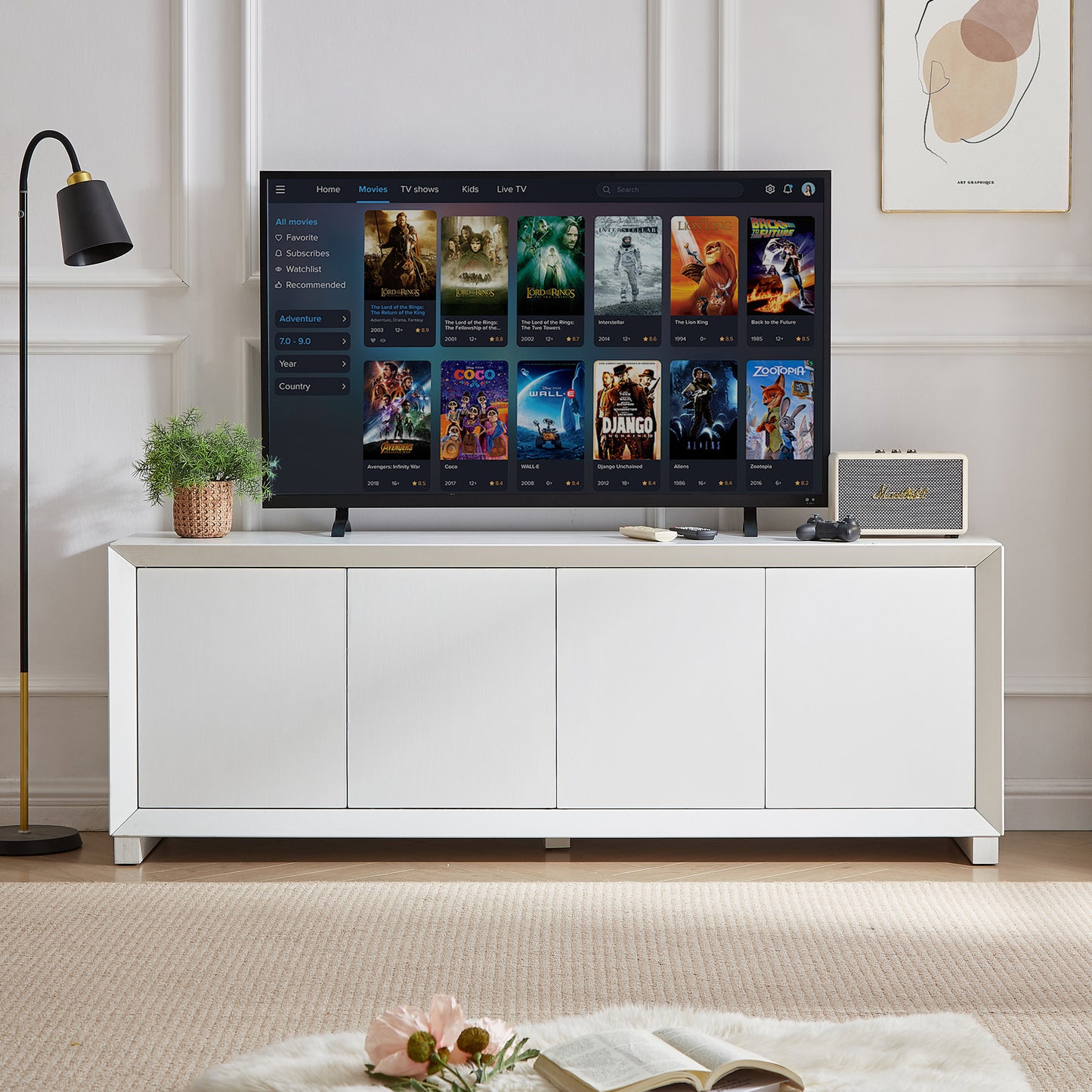 Modern Sideboard Storage Cabinet, TV Stand, Entryway