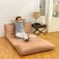 Large Folding Mattress Sofa Bean Bag Bed, Brown