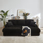 Corduroy 3-Seater Sofa With A Ottoman, 2 Storage & Cup Holder