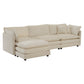 Modular Oversized L Shaped Sectional Sofa With Reversible Ottoman