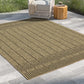 2 ft. 7 in. x 7 ft. 3 in. Jute/Black Indoor-Outdoor Area Rug