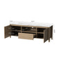 Modern TV stand with LED Lights & Storage, for Up to 80" TV's