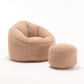 Bean Bag Sofa Chair, With Footrest