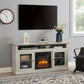 Modern Entertainment Console with 23'' Fireplace Insert and Storage For up to 65" TV's