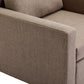 3-Seat Modular Sectional Sofa with 2 Ottomans