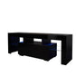 Black TV Stand with LED RGB Lights