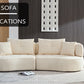 Curved Modular Sofa - 4-seat