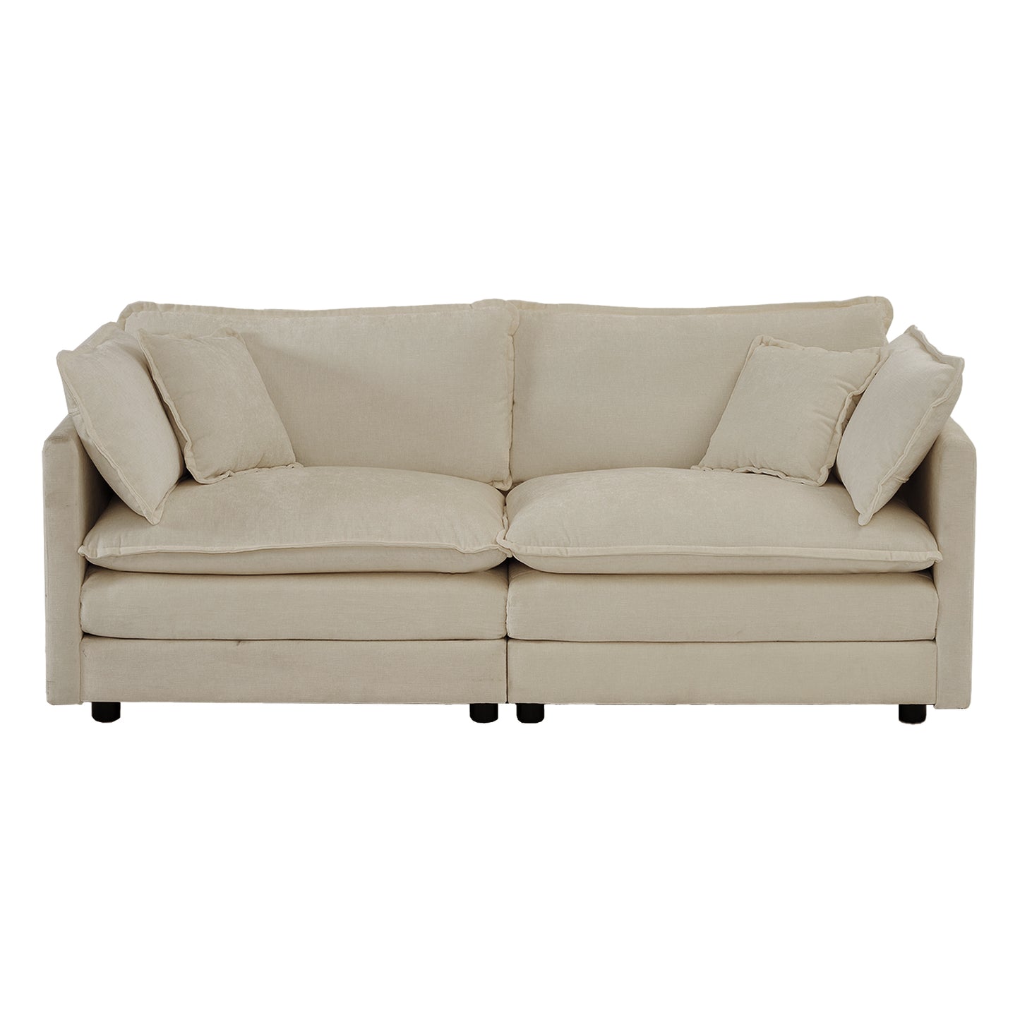 Large Modern Deep Seat Loveseat Sofa