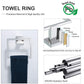 5 Pieces Bathroom Hardware Accessories Set Towel Bar Set Wall Mounted,Stainless Steel