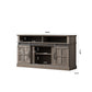 Modern Entertainment Center with Storage Cabinets and Shelves For up to 55" TV's