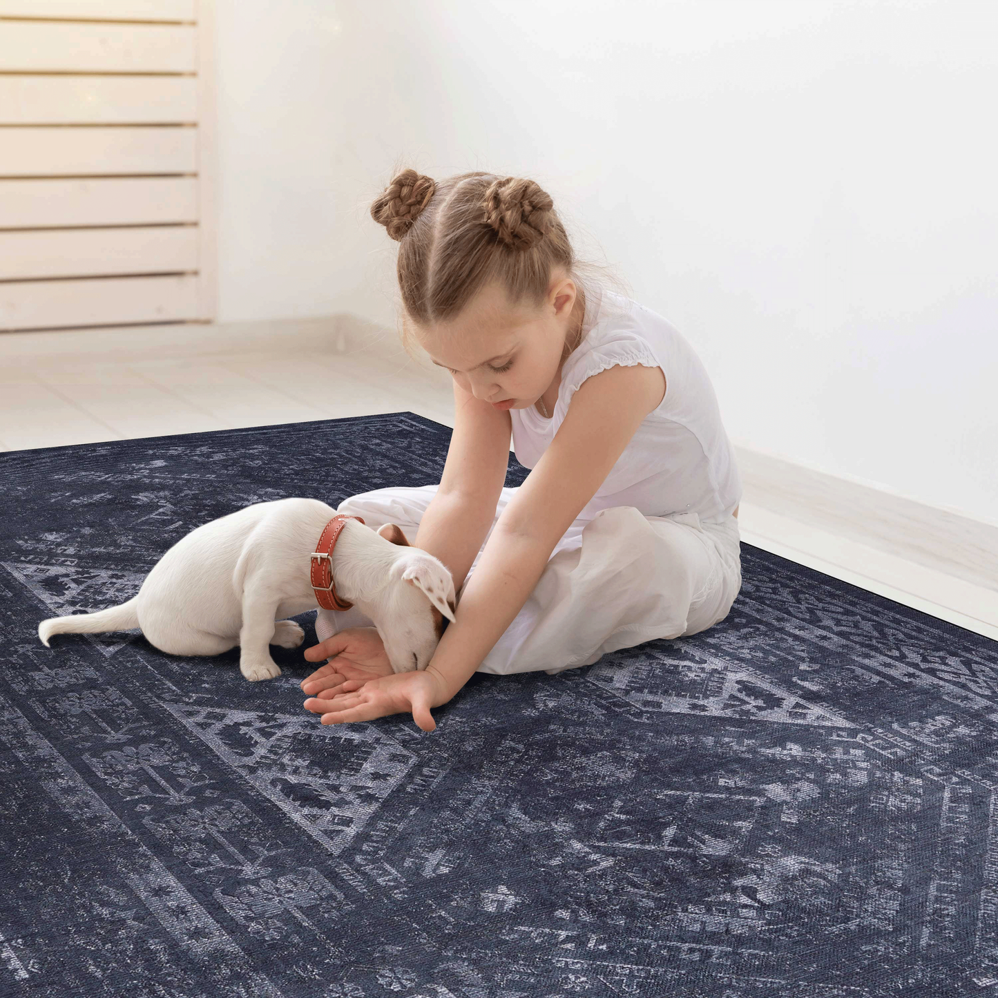 5x8 Washable Low-Pile Area Rug