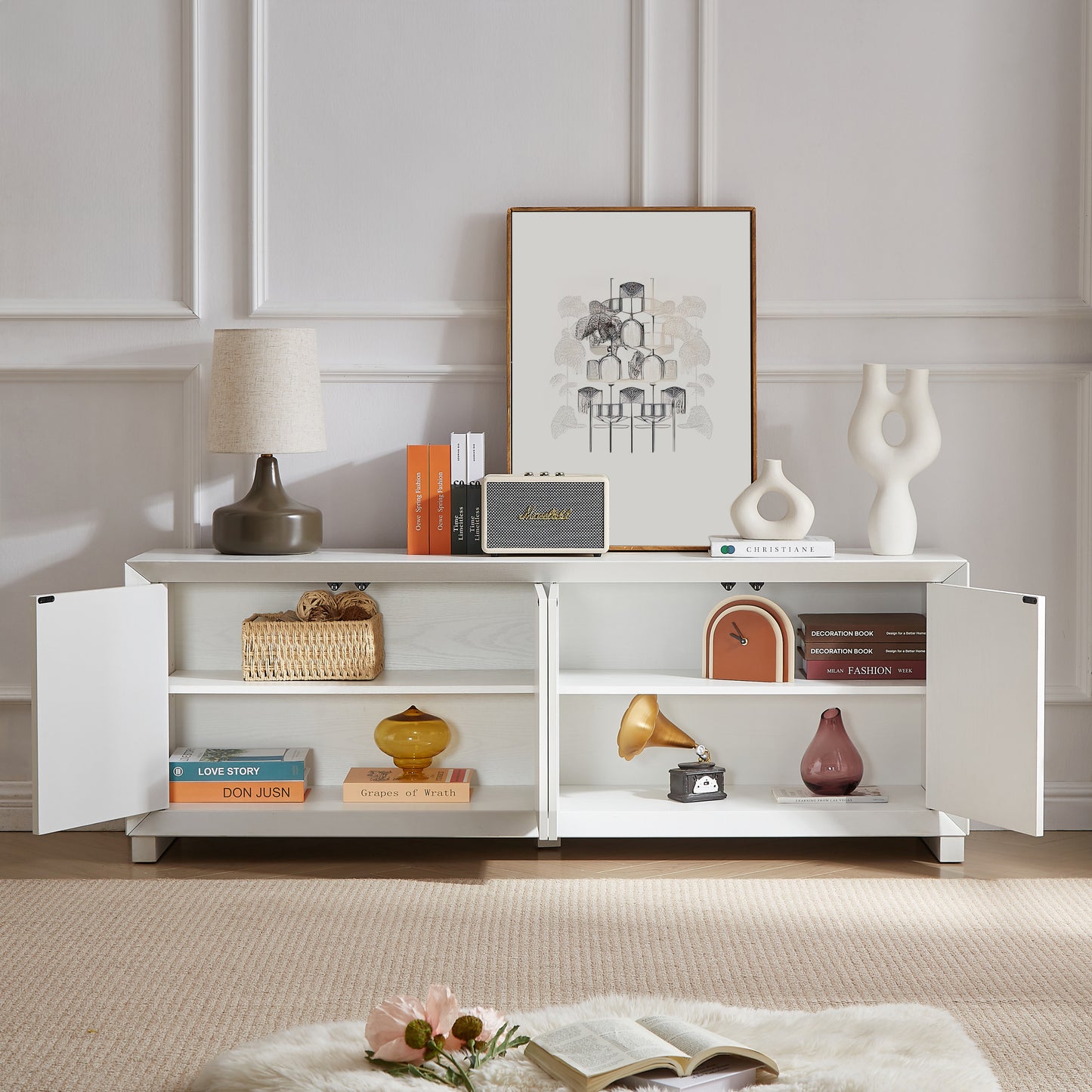 Modern Sideboard Storage Cabinet, TV Stand, Entryway