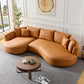 Eco-leather Curved Sofa 5-Seater