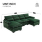 Velvet U-shaped Sectional Sofa