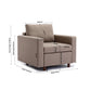 Single-Seat Modular Sectional Sofa with Armrest and Ottoman