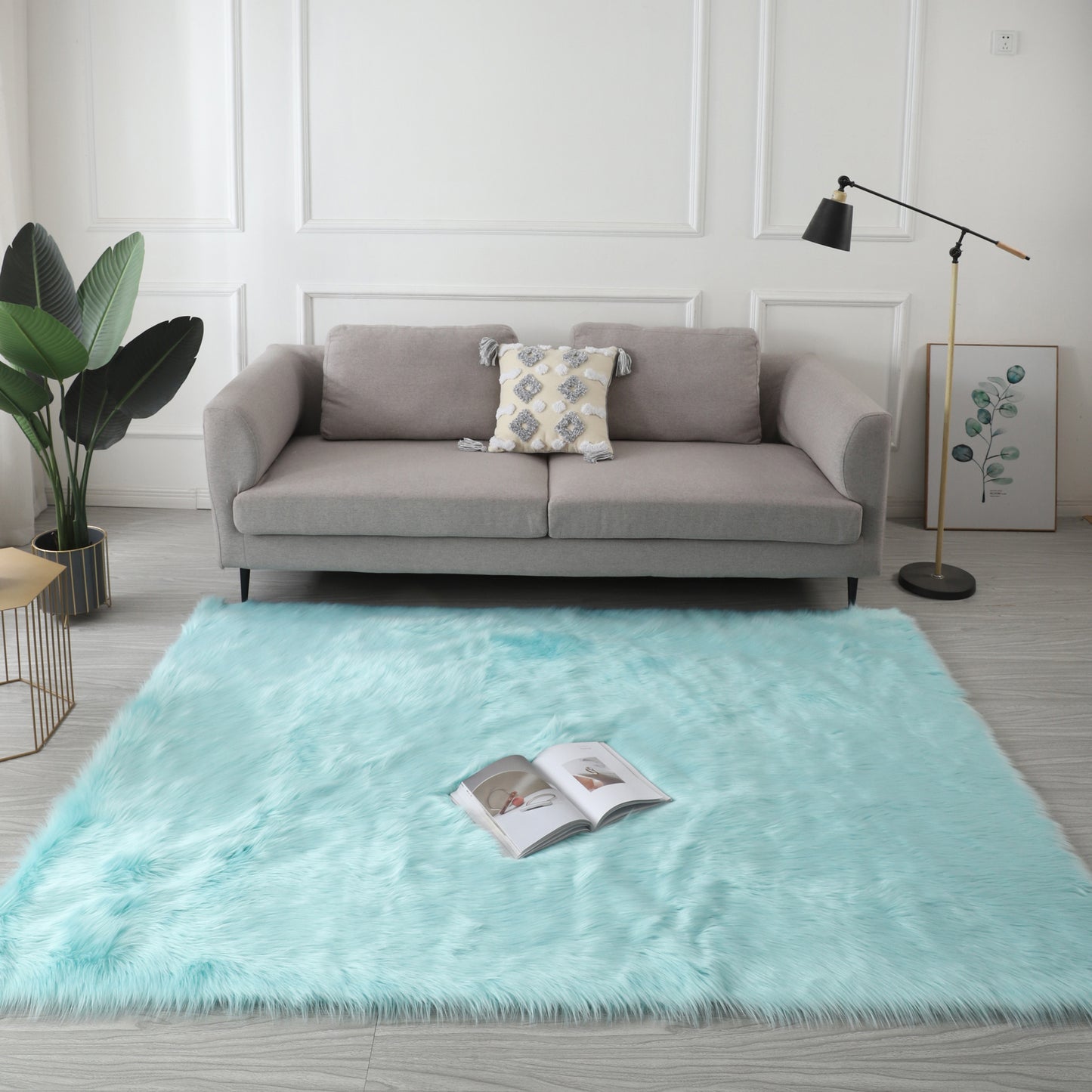 Ultra Soft Fluffy Faux Fur Sheepskin Area Rug