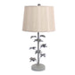 8 X 12 X 28 Gray Rustic Flowering Tree - Table Lamp