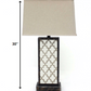 5.25 X 8 X 30 Bronze Rock Floral Base - Table Lamp