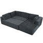 Modern Large Modular 3 Piece Sectional Sofa