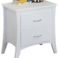 24" Brown Two Drawers Nightstand