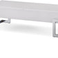 47" Black And Silver Iron Lift Top Coffee Table