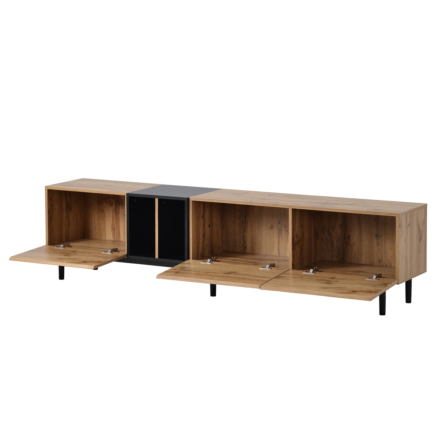 Modern TV Stand with 3 Doors For up To 80'' TV's