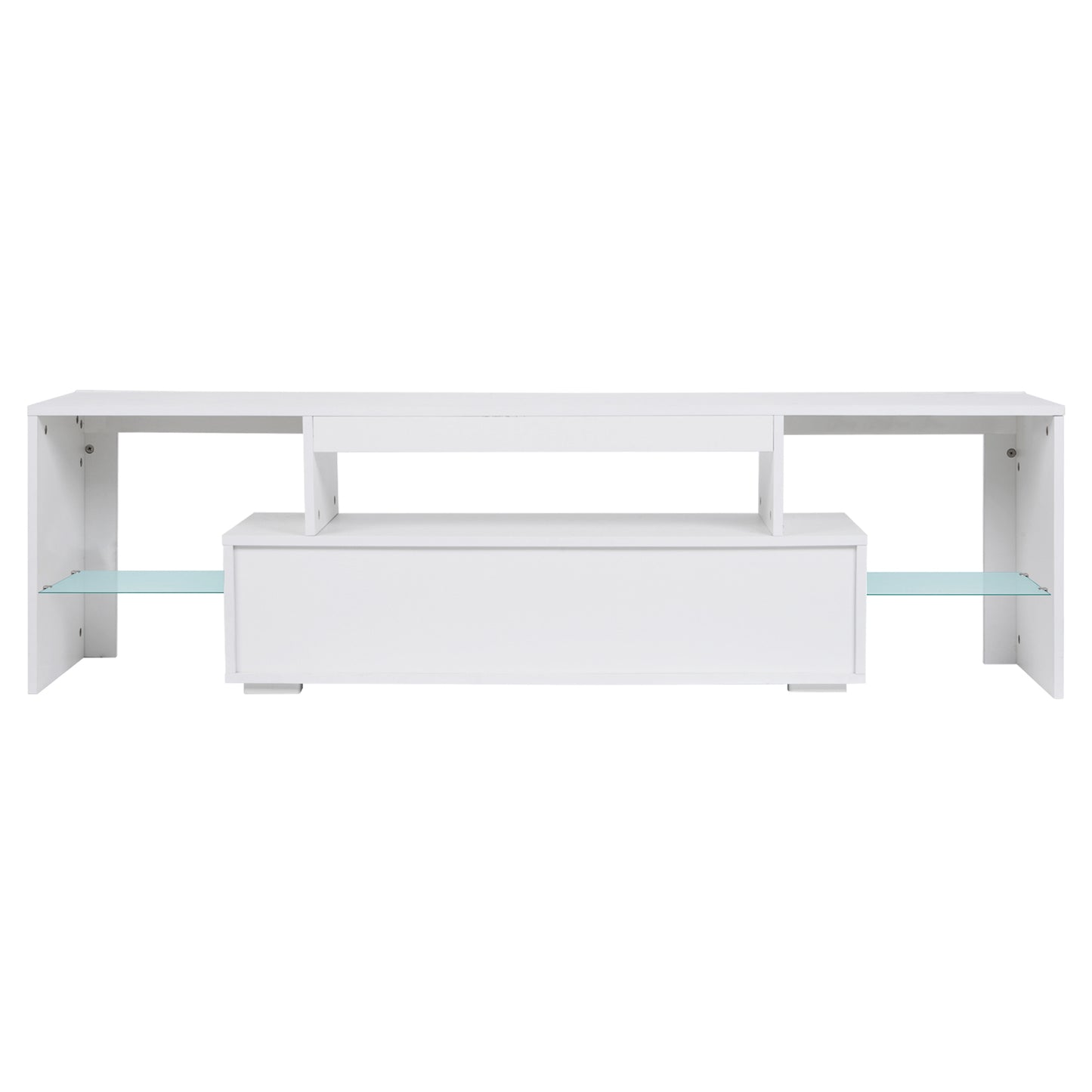 Modern Entertainment Center with LED & storage drawer for Up to 75" TV's