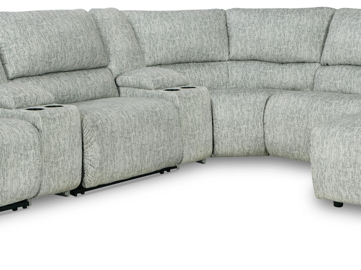 MCCLELLAND 7-PIECE MANUAL RECLINING SECTIONAL WITH CHAISE