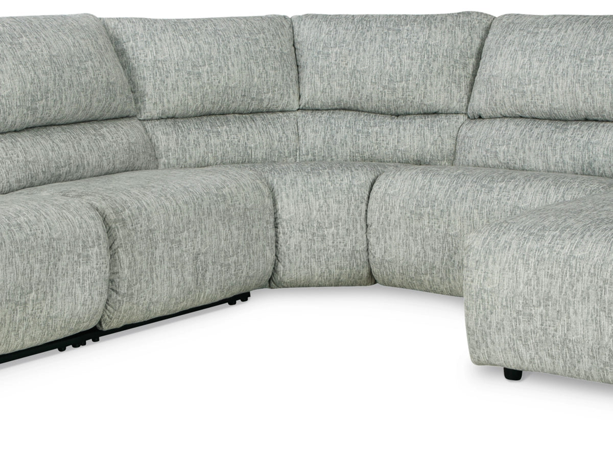 MCCLELLAND 5-PIECE MANUAL RECLINING SECTIONAL WITH CHAISE