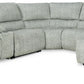 MCCLELLAND 6-PIECE MANUAL RECLINING MODULAR SECTIONAL WITH CHAISE