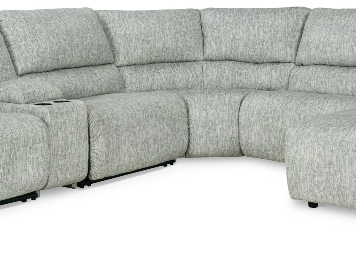 MCCLELLAND 6-PIECE MANUAL RECLINING MODULAR SECTIONAL WITH CHAISE