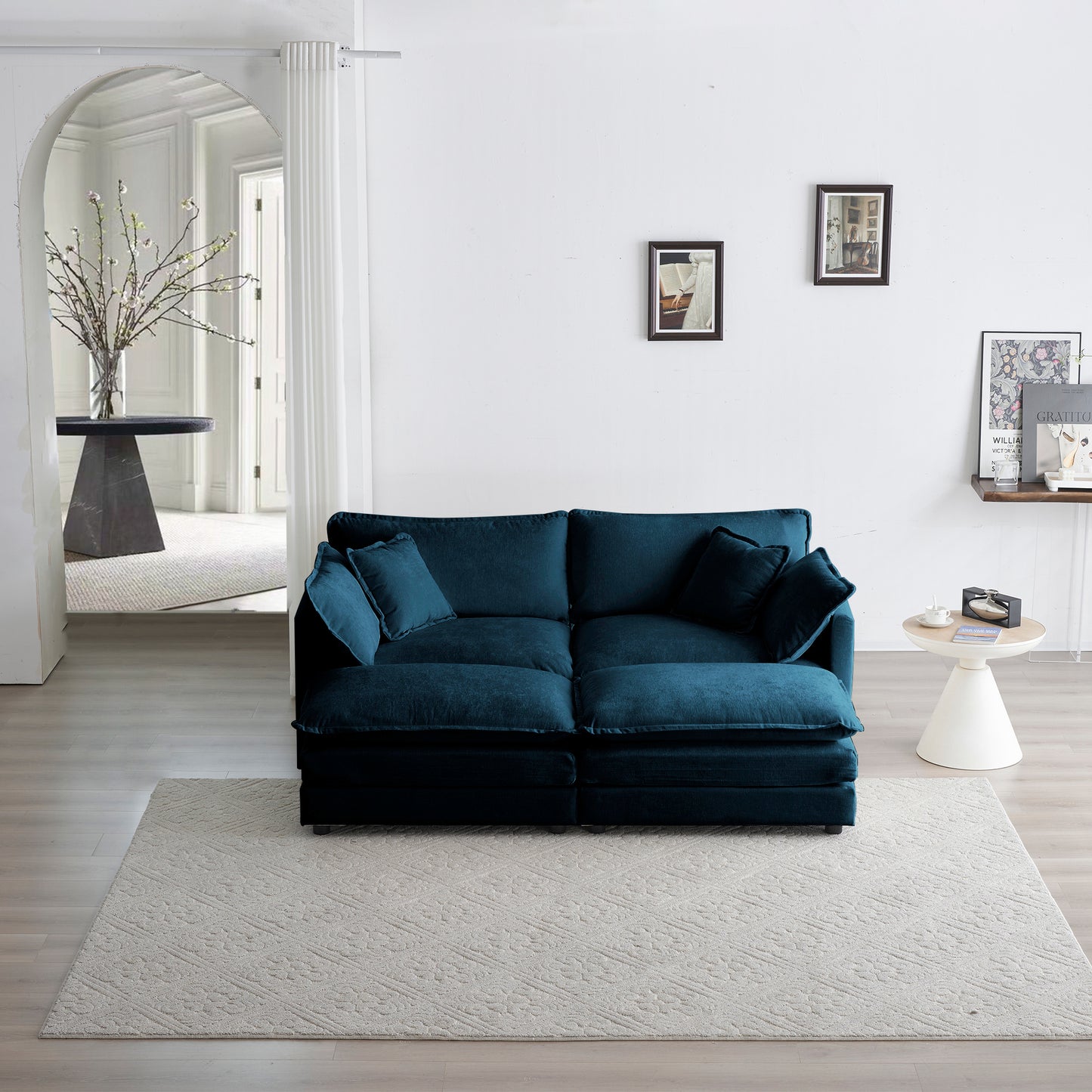 4-Piece Upholstered Sectional Sofa