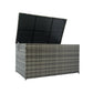 Outdoor Storage Box, 200 Gallon Wicker Patio Deck Boxes with Lid, Outdoor Cushion Storage for Kids Toys, Pillows, Towel