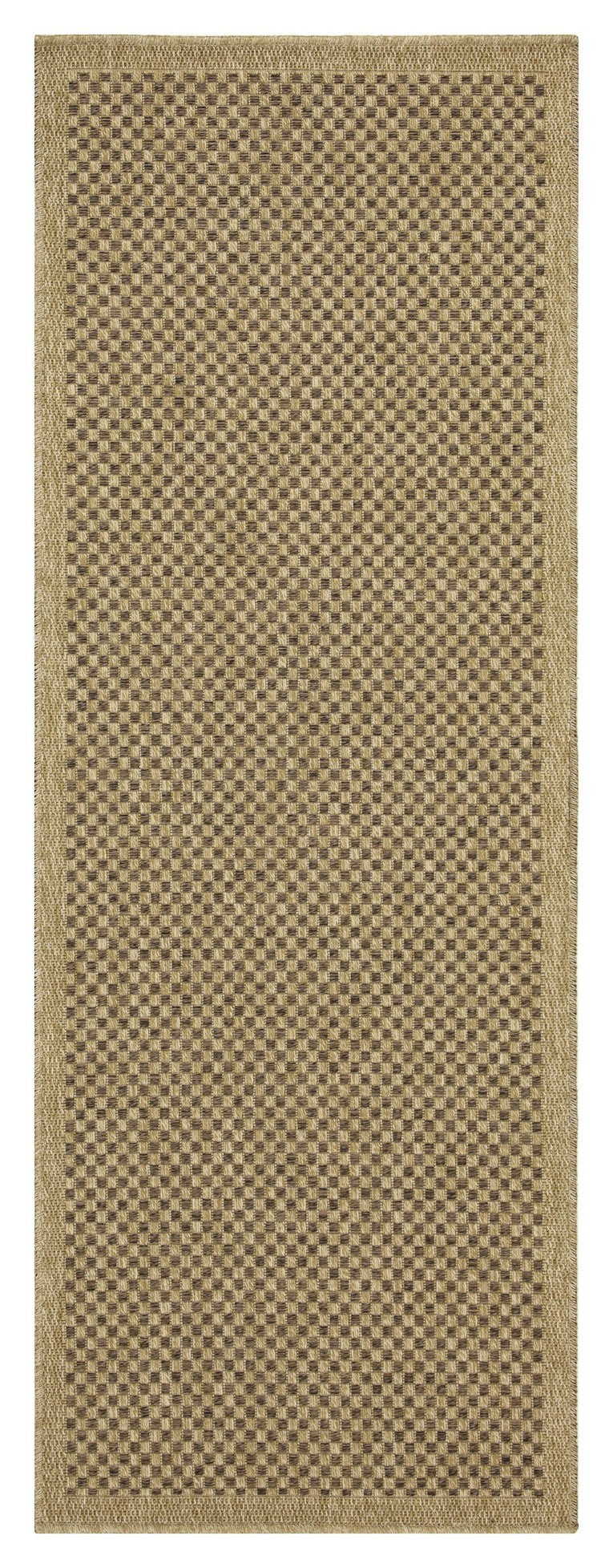 5 ft. 3 in. x 7 ft. 3 in. Jute/Black Indoor-Outdoor Area Rug